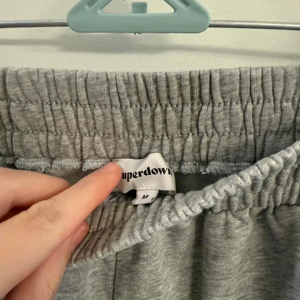Revolve‎ superdown Grey sweatpants with pockets medium